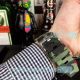 Best Replica Audemars Piguet Royal Oak Green Dial Camouflage Strap Watch (4)_th.jpg
